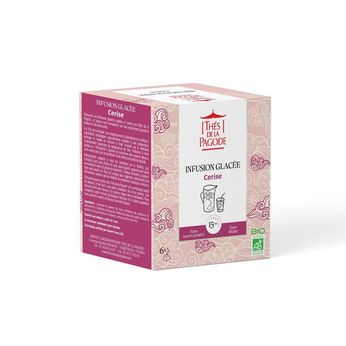 Visuel 1 du produit Infusion glacée à la cerise bio Thés de la pagode - 6 infusettes