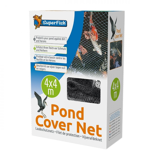 Visuel 1 du produit Filet de protection bassin 4x4m avec 10 piquets, SUPERFISH BASSIN