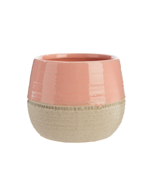 Visuel 2 du produit Cache-pot Baby en céramique coloris beige - 8,1 x 8,1 x 7,2 cm