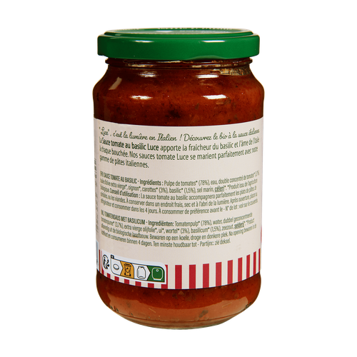Visuel 3 du produit Sauce tomate basilic bio Luce - 340 g