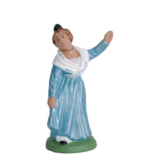 Visuel 1 du produit Personnage de crèche de Noël danseuse farandole Santons Escoffier - 7 cm