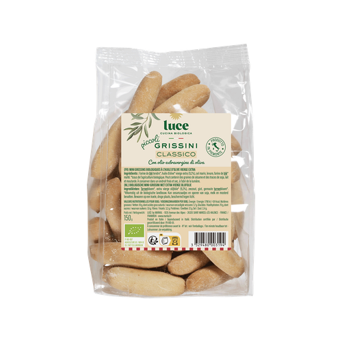 Visuel 1 du produit Mini gressins nature à l’huile d’olive bio Luce - 150 g