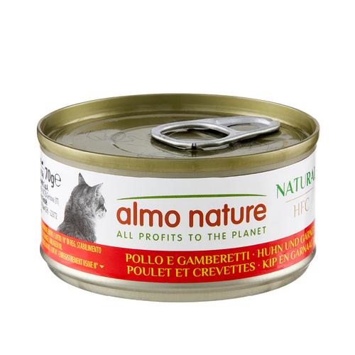 Visuel 1 du produit Pâtée pour chat HFC Natural au poulet et crevettes Almo Nature - 70 g