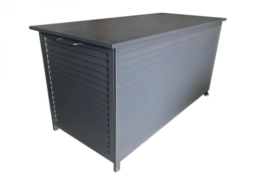 Visuel 1 du produit Coffre de rangement en aluminium gris PROLOISIRS Storia - 166x76 cm