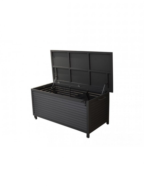 Visuel 2 du produit Coffre de rangement en aluminium gris PROLOISIRS Storia - 166x76 cm