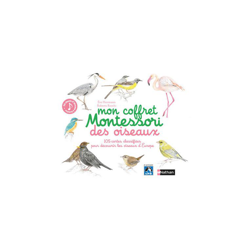 Visuel 1 du produit Le livre " Mon coffret montessori des oiseaux " aux Éditions Nathan