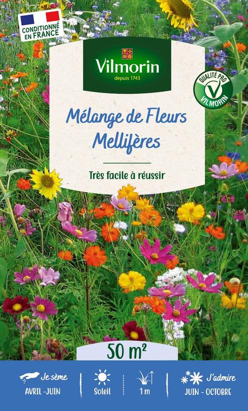 Visuel 1 du produit Mélange de fleurs 50 m² mellifère coloris multicolore Vilmorin jardin  -  11,5 x 4,35 x 19 cm