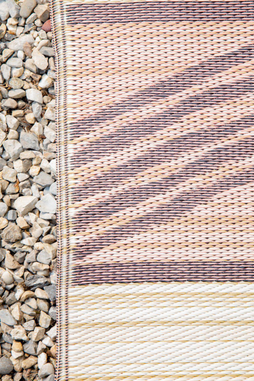 Visuel 5 du produit Tapis coloris multicolore polypropylène recyclé intérieur extérieur - 90 x 150 cm