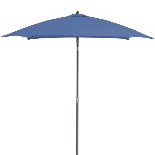 Visuel 1 du produit Parasol carré inclinable en aluminium mat et toile polyester bleu - 200 x 200 cm