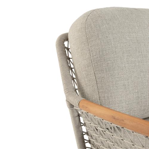 Visuel 4 du produit Fauteuil Eulero alu/teck/corde