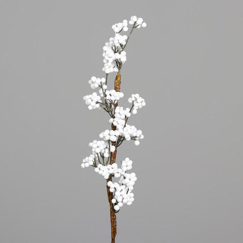 Visuel 1 du produit Branche artificielle de baies blanches – 70 cm