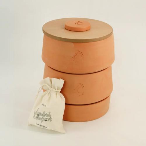 Visuel 2 du produit Lombricomposteur à 2 étages Terracotta Ceercle - 8 kg