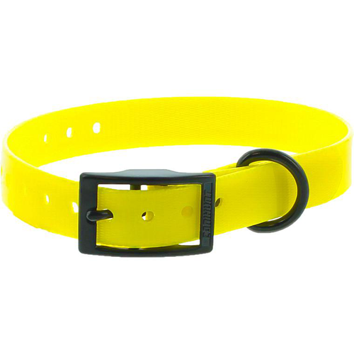 Visuel 1 du produit Collier pour chien en polyuréthane coloris jaune boucle double Canihunt Xtreme - 1,9 x 0,25 x 45 cm