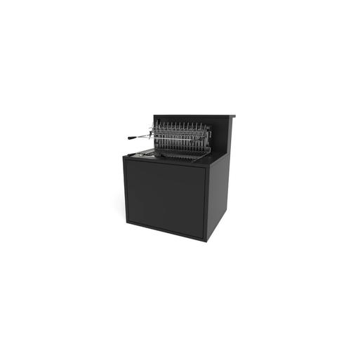 Visuel 1 du produit Support grill fermé en acier noir forme comptoir de bar Forge Adour - 90 x 97,2 x 112,5 cm