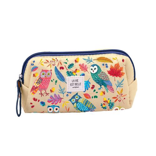 Visuel 1 du produit Petite trousse matelassée chouette la vie