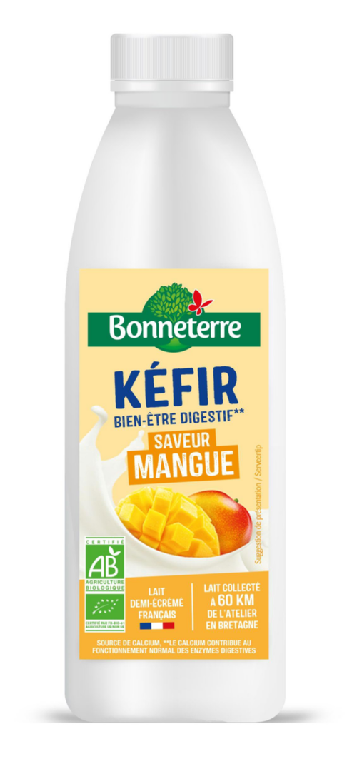 Visuel 1 du produit Kéfir saveur mangue bio Bonneterre - 500 ml