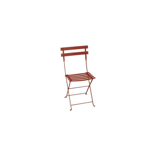 Visuel 1 du produit Chaise pliante en acier ocre rouge Fermob Bistro - 38 x 40 x 82 cm