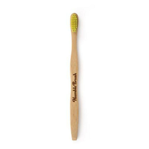 Visuel 1 du produit Brosse Ã  dents pour adulte en bambou souple coloris jaune