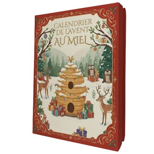 Visuel 1 du produit Calendrier de l’Avent de 24 miels Abeilles de Malescot - 24 x 10 g