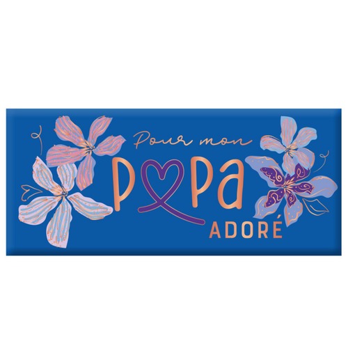 Visuel 1 du produit Mini tablette chocolat lait « Pour mon Papa adoré » Art Grafik - 30 g