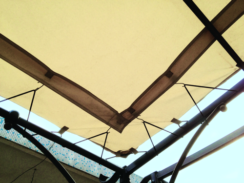 Visuel 1 du produit Toile d'ombrage universelle pour tonnelle coloris beige Couleurs du monde - 3 x 4 m