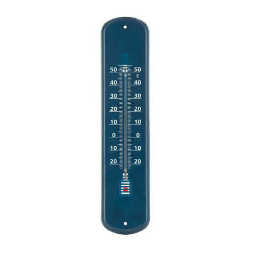Visuel 1 du produit Thermomètre d’extérieur en métal bleu marine Instant nature - 25 cm