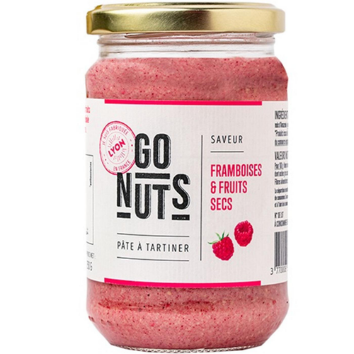 Visuel 1 du produit Pâte à tartiner framboises et fruits secs Go nuts - 270 g