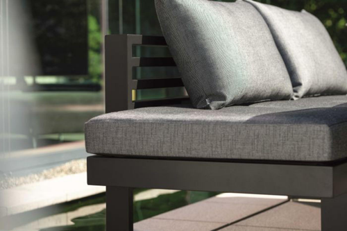 Visuel 2 du produit Coussin de dossier pour lounge, noir mat, STERN New Holly - 75x46x20 cm