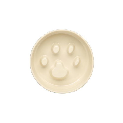 Visuel 1 du produit Gamelle anti-glouton pour chien coloris beige clair en grès Scruffs – 20 x 20 x 6 cm
