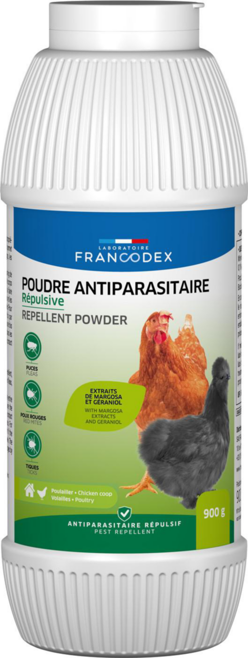 Visuel 1 du produit Poudre antiparasitaire pour volaille Francodex - 900 g