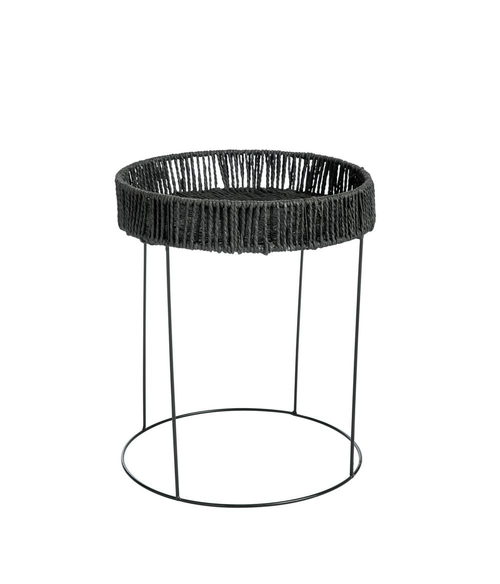 Visuel 1 du produit Table d'appoint coloris noir en métal Elo - Ø 36 cm