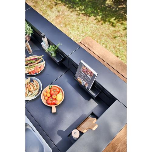 Visuel 5 du produit Support angle fermé en acier noir forme comptoir de bar Forge Adour - 97,2 x 97,2 x 112,5 cm