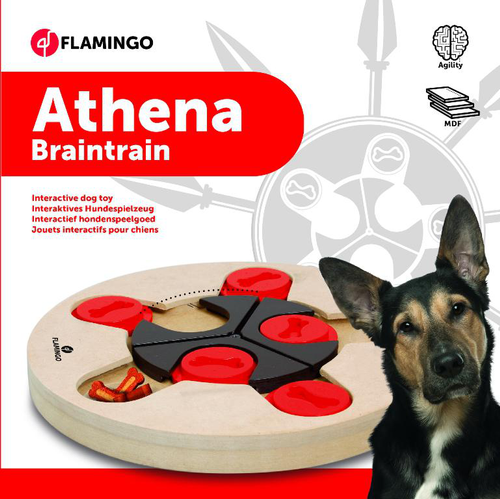 Visuel 1 du produit Athéna jouet cérébral en bois pour chien Flamingo - Ø 25 cm