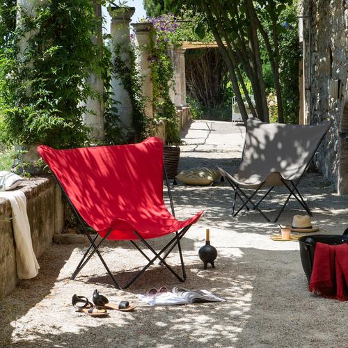 Visuel 3 du produit Fauteuil acier et toile polyester garance Pop Up XL air - 91 x 83 x 87 cm