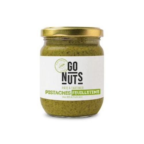Visuel 1 du produit Pâte à tartiner pistaches feuilletine bio Go Nuts - 200 g