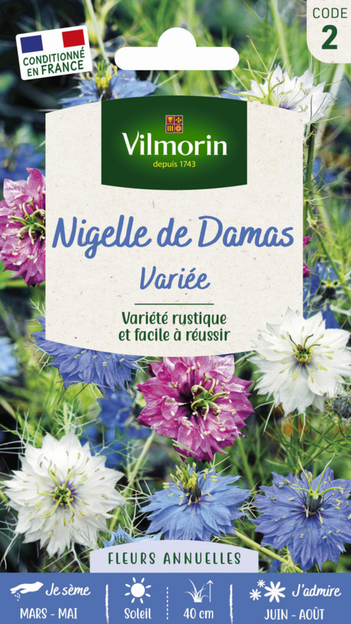 Visuel 1 du produit Graines de Nigelle de Damas variée Vilmorin - graines à semer