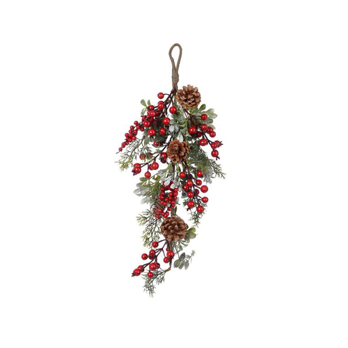 Visuel 1 du produit Grappe avec baies et feuilles - 10x25x45 cm