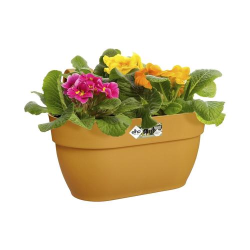 Visuel 3 du produit Pot easy hanger en plastique recyclé coloris jaune miel Elho Vibia Campana moyen modèle - 26,5 x 24,1 x 24,1 cm