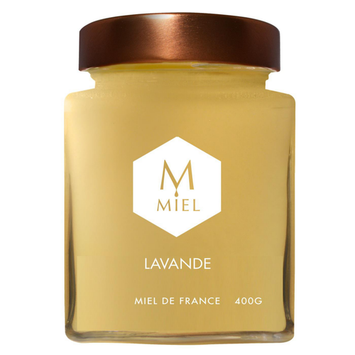 Visuel 1 du produit Miel de lavande dans un pot en verre Hexagone - 400 g