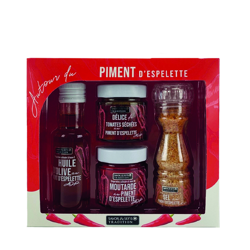 Visuel 1 du produit Coffret autour du piment d’Espelette Savor et Sens - 400 g