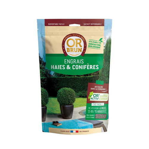 Visuel 1 du produit Engrais en sachet pour haies et conifères Or brun - 1,5 kg