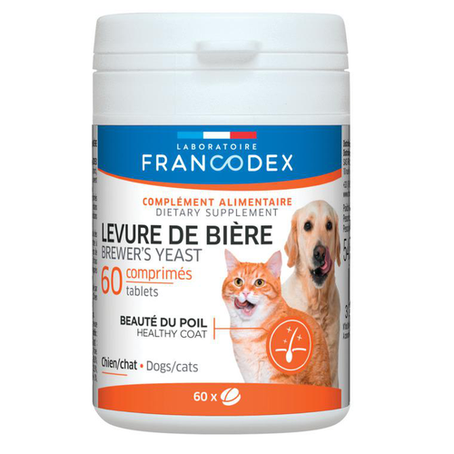 Visuel 1 du produit Levure de bière pour chien et chat - 60 comprimés