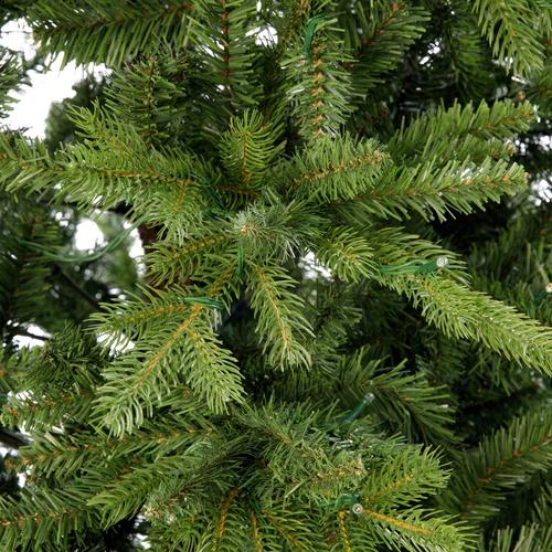 Visuel 3 du produit Sapin de Noël artificiel coloris vert pré-illuminé LED blanc chaud Allison - H 240 x Ø 142 cm