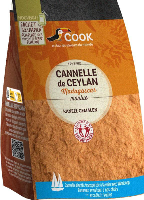 Visuel 1 du produit Cannelle moulue bio Cook - 100 g