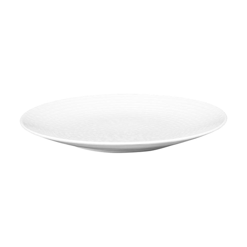 Visuel 2 du produit Assiette plate en grès blanche Ayra - Ø 27 cm