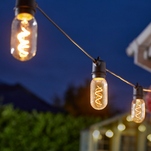 Visuel 4 du produit Guirlande décorative vintage coloris transparent effet blanc chaud en verre et plastique Smartgarden - 5,5 m