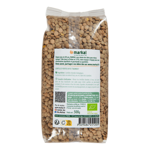 Visuel 2 du produit Lentille blonde Markal - 500 g