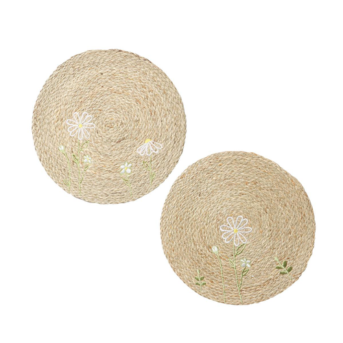 Visuel 1 du produit Set de table Kamille coloris rouge - Ø 38 cm