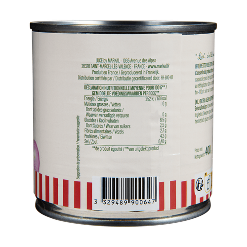 Visuel 2 du produit Petits pois à l'étuvée bio Luce - 400 g