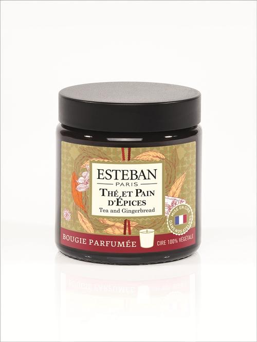 Visuel 1 du produit Bougie parfumée en cire végétale Thé et pain d’épices Pommadier Estéban - 90 g